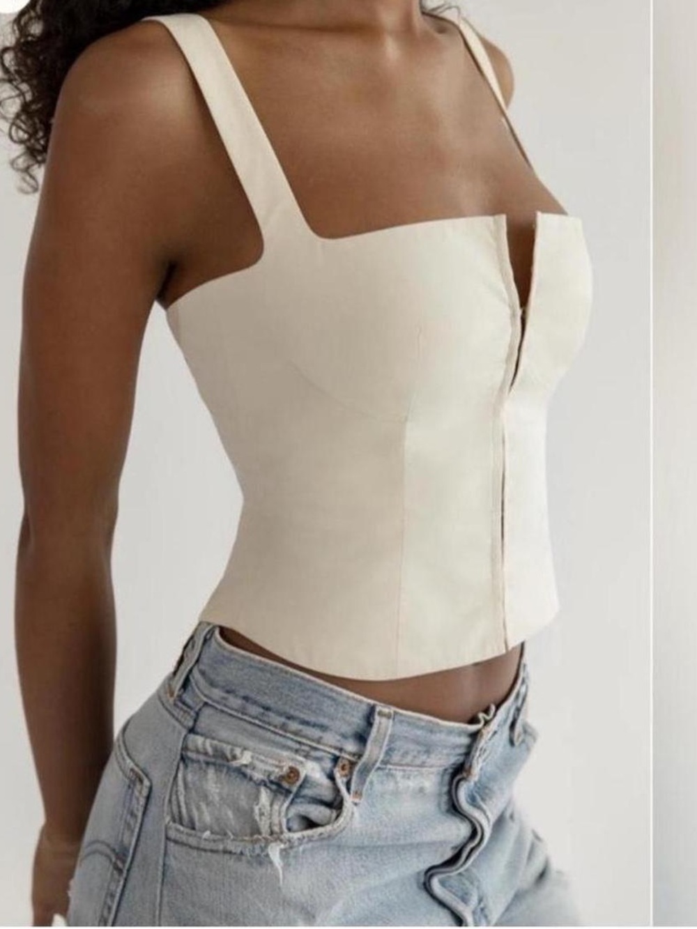 Orseund Iris Women's Minimal Bustier Corset XS Ivory